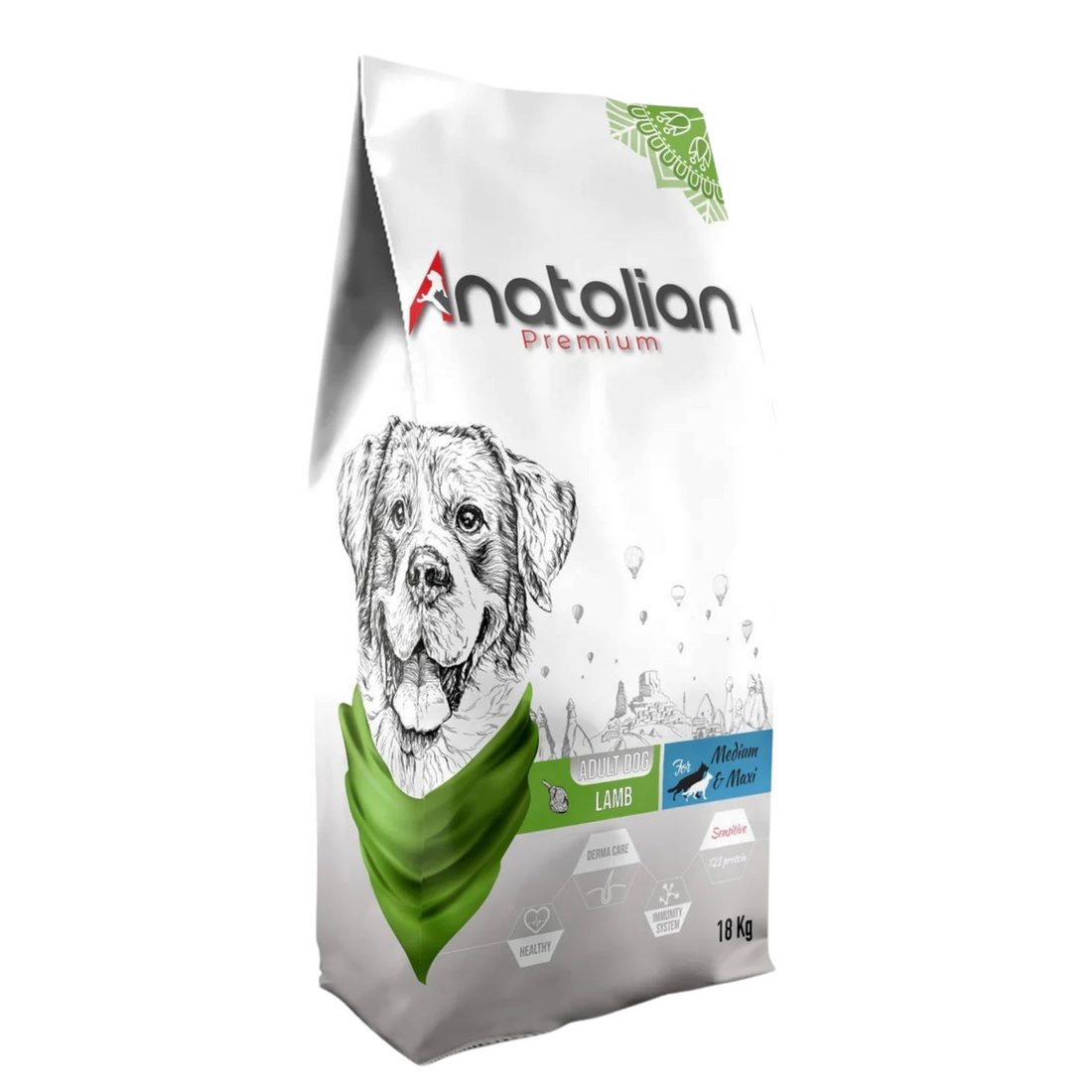 Anatolian -  Lamb Meat - Premium Dog Food For Adult Dogs 18 kg - طعام الكلاب - Zue For Pet Supplies Co.