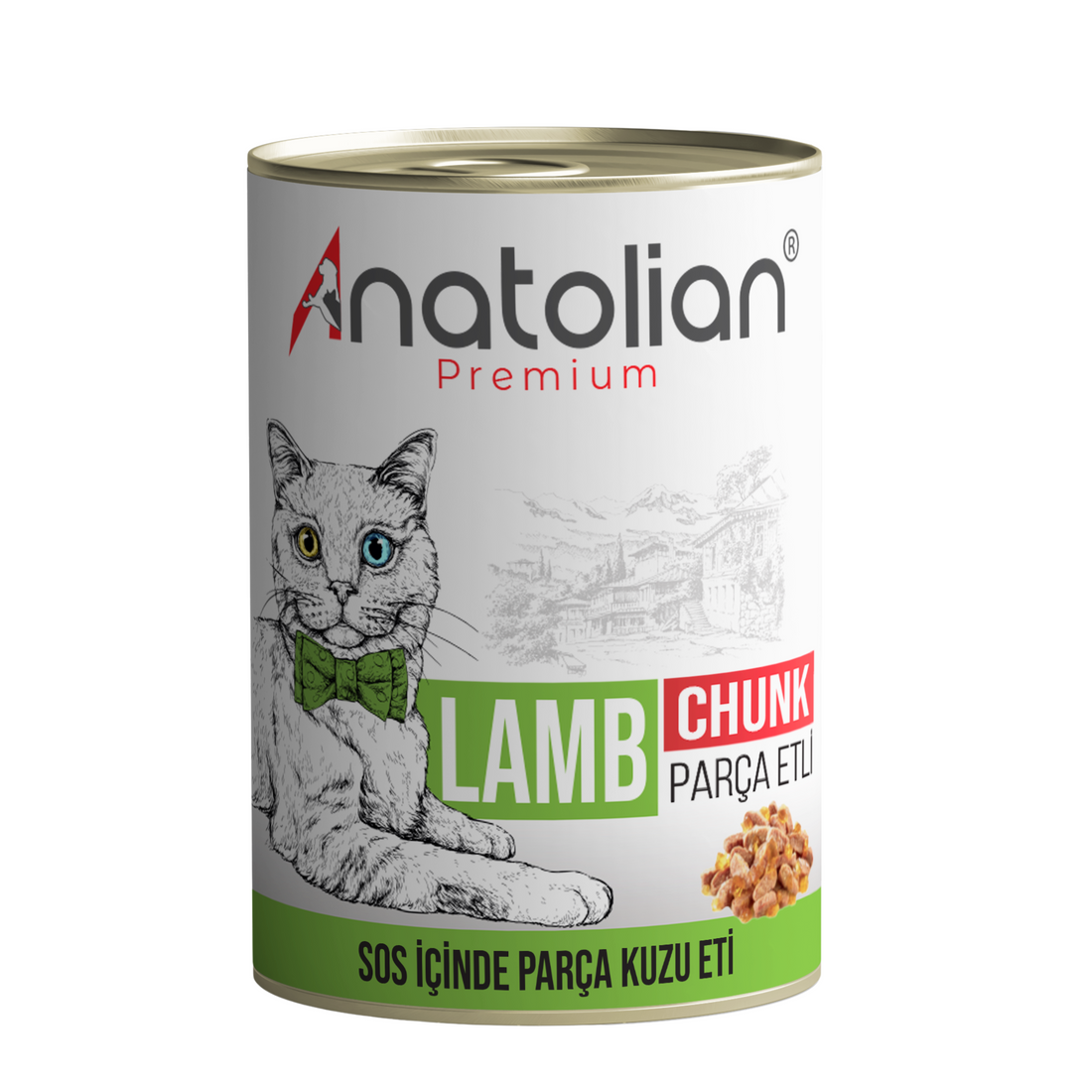 Anatolian - Lamb - Premium Cat Wet Food For Adult Cats chunk 400 grm-طعام القطط - Zue For Pet Supplies Co.