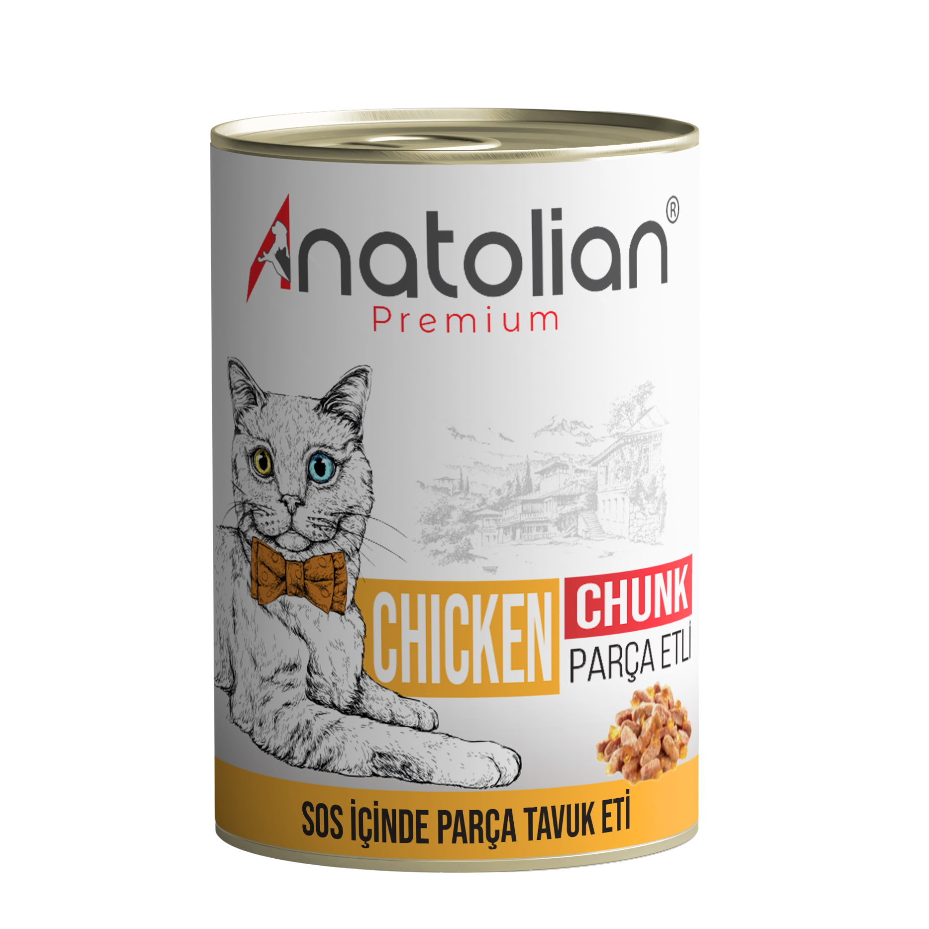 Anatolian - Chicken - Premium Cat Wet Food For Adult Cats chunk 400 grm-طعام القطط - Zue For Pet Supplies Co.