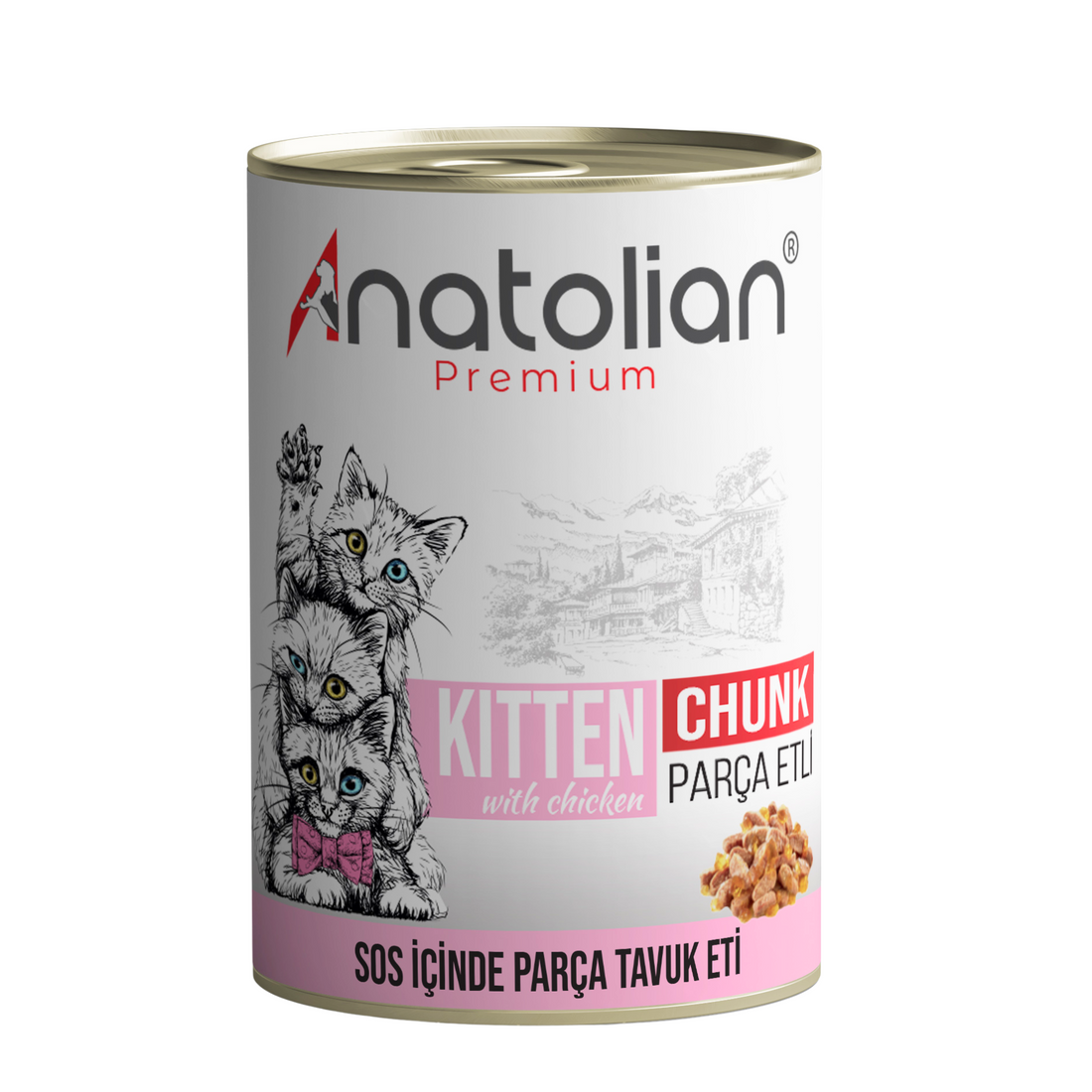 Anatolian - Chicken Meat - Premium Cat Wet Food For Kittens chunk 400 grm-طعام القطط - Zue For Pet Supplies Co.