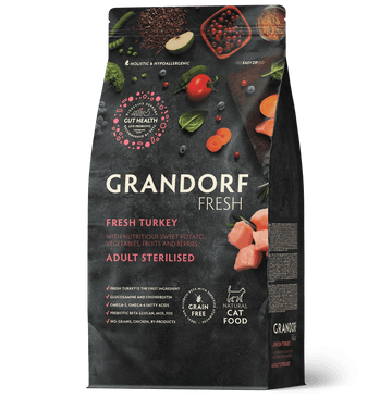 Grandorf Fresh – Fresh Turkey – Adult Sterilized Cat Food 2Kg - Zue For Pet Supplies Co.