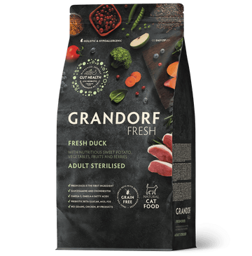 Grandorf Fresh – Fresh Duck – Adult Sterilized Cat Food 2Kg - Zue For Pet Supplies Co.