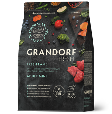 Grandorf Fresh – Fresh Lamb – Adult Mini Breeds Dog Food 3Kg - Zue For Pet Supplies Co.