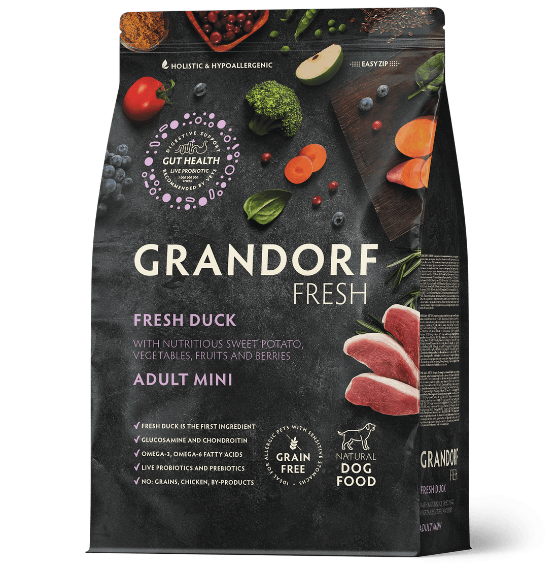 Grandorf Fresh – Fresh Duck – Adult Mini Breeds Dog Food 3Kg - Zue For Pet Supplies Co.