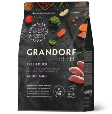 Grandorf Fresh – Fresh Duck – Adult Mini Breeds Dog Food 3Kg - Zue For Pet Supplies Co.