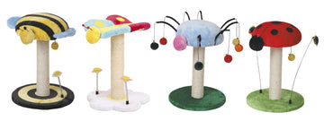 Croci Cat Scraper Lucky Bug Mix Subj - 35x25x47 cm - كروسي كات سكرابر لاكي باج ميكس سوبج - 35x25x47 سم - اكسسوارات القطط - Zue For Pet Supplies Co.