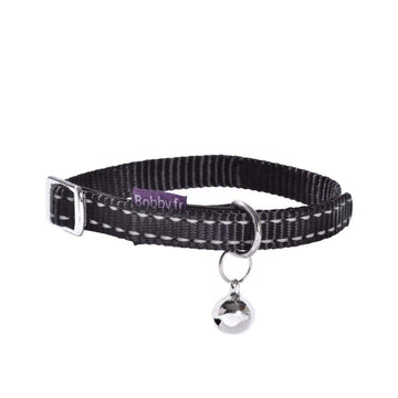 Croci Collar Cat Safe Black - طوق كروسي آمن للقطط باللون الأسود - طوق للقطط - Zue For Pet Supplies Co.