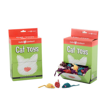 Farm Company Coloured mice toys - cm 4 - اكسسوارات الحيوانات الأليفة - Zue For Pet Supplies Co.