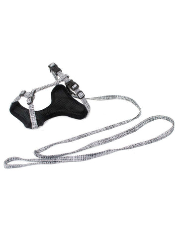 Farm Company Nylon Deluxe Kit Harness Leash Silver Grey - 1x35 40 120cm - مجموعة رباط تحكم وصدرية للكلاب - Zue For Pet Supplies Co.
