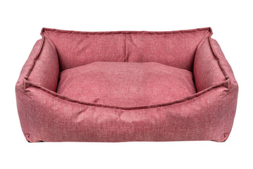 Farm Company Capri Sofa Bed with Removable Cover Burgundy - 110x80x28 cm XL - مستلزمات الحيوانات الأليفة - Zue For Pet Supplies Co.