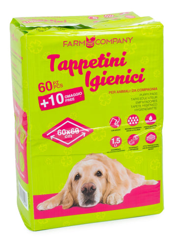 Farm Company Hygienic carpets - 60x60 70pads - مستلزمات النظافة والعناية والرعاية - Zue For Pet Supplies Co.