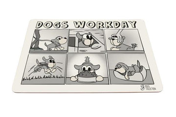 DOGS WORKDAY BOWL MAT 43X30CM - Zue For Pet Supplies Co.
