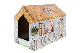 Ferribiella House Cart. Cat Tree Cottage 25X50X35cm - شجرة خداشة للقطط - Zue For Pet Supplies Co.