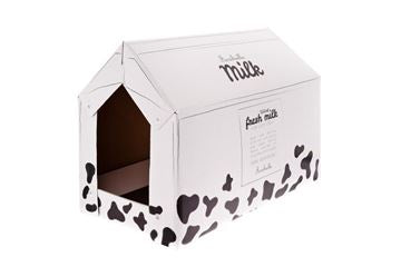 Ferribiella House Cart. Cat Tree Milk 25X50X35cm - شجرة خداشة للقطط - Zue For Pet Supplies Co.