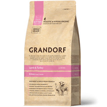 Grandorf Lamb & Turkey - Kitten 2kg - طعام جاف للحيوانات الأليفة - Zue For Pet Supplies Co.