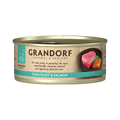 Grandorf Tuna Fillet & Salmon - 70g Pack of 6 - طعام معلب للقطط - Zue For Pet Supplies Co.