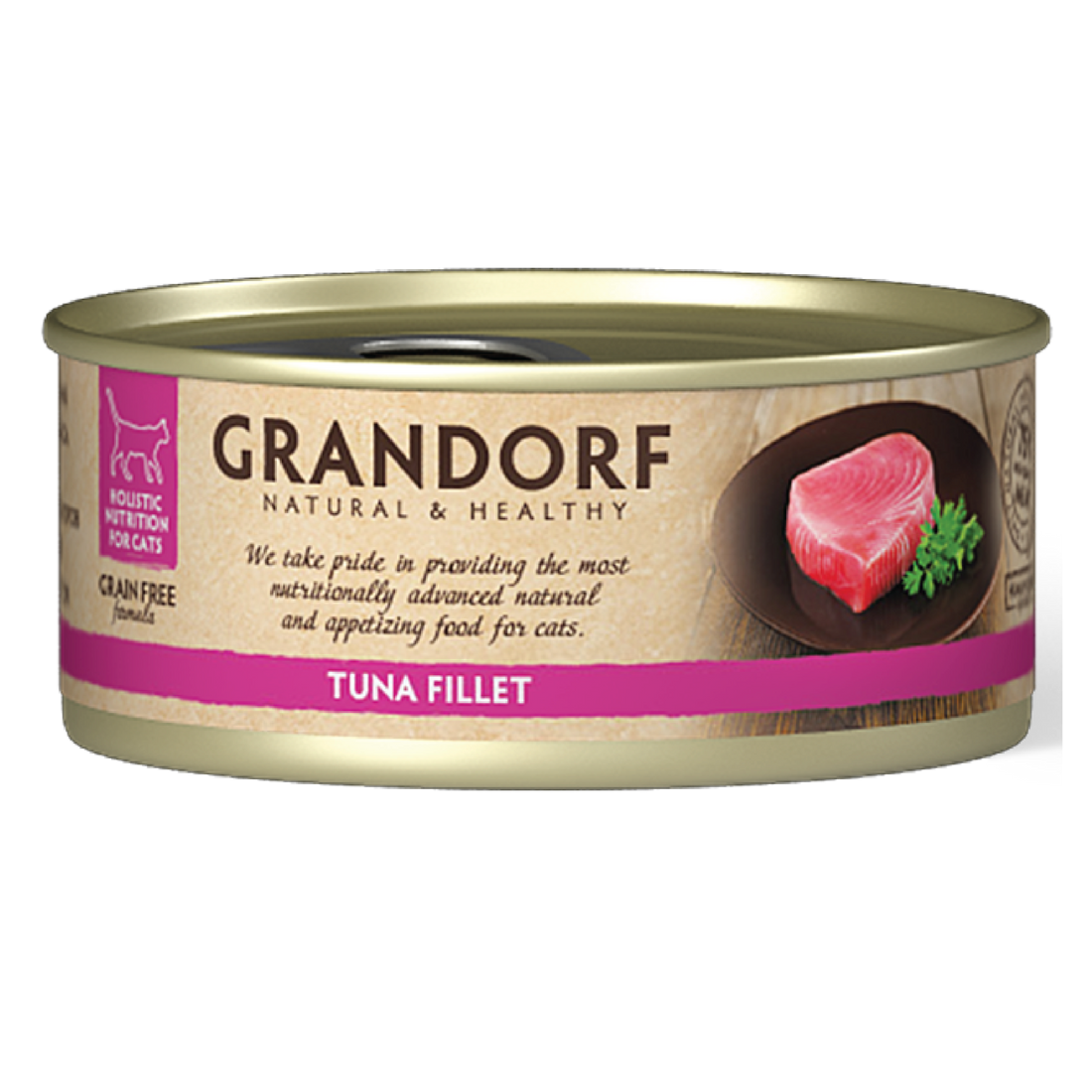 Grandorf Tuna Fillet - 70g Pack of 6 - طعام معلب للقطط - Zue For Pet Supplies Co.
