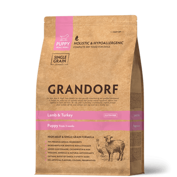 Grandorf Lamb & Turkey - Puppy 3kg - طعام الكلاب - Zue For Pet Supplies Co.