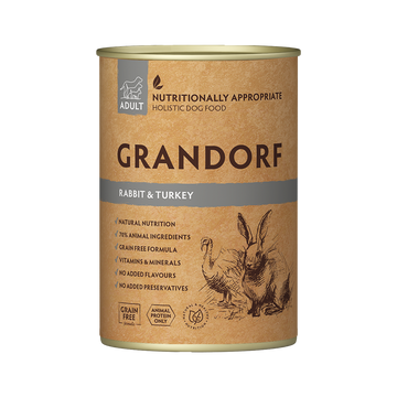 Grandorf Rabbit & Turkey - Adult 400g - طعام الكلاب - Zue For Pet Supplies Co.