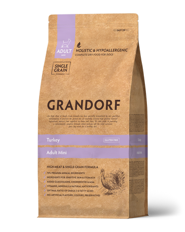 Grandorf Turkey - Adult Mini Breeds Dog 3kg - طعام الكلاب - Zue For Pet Supplies Co.