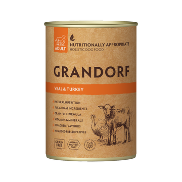Grandorf Veal & Turkey - Adult 400g - طعام الكلاب - Zue For Pet Supplies Co.