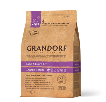 Grandorf Lamb & Brown Rice - Adult Large dog Breed 3kg - طعام الكلاب - Zue For Pet Supplies Co.