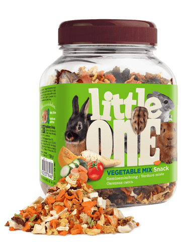 Little One Vegetable mix. Snack for all small mammals 150gm - طعام للحيوانات الصغيرة - Zue For Pet Supplies Co.