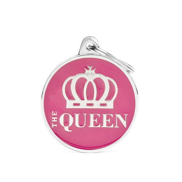 MyFamily CERCHIO L THE QUEEN CHARMS ORO SATINATO-BIG - ميدالية التعريف - Zue For Pet Supplies Co.