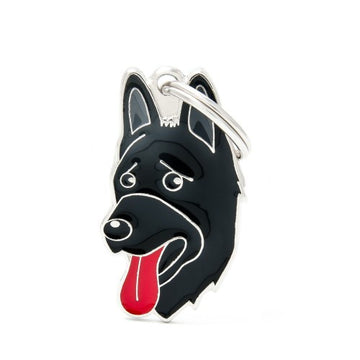 MyFamily ID TAG BLACK GERMAN SHEPHERD - ميدالية التعريف - Zue For Pet Supplies Co.