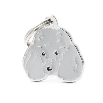 MyFamily ID TAG GREY POODLE - ميدالية التعريف - Zue For Pet Supplies Co.