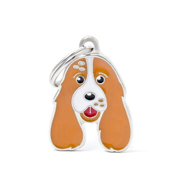 MyFamily ID TAGS WHITE AND ORANGE HUSKY - ميدالية التعريف - Zue For Pet Supplies Co.