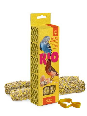 RIO Sticks for all birds with eggs and seashells 2x40gm - طعام الطيور - Zue For Pet Supplies Co.