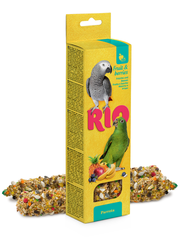 RIO Sticks for parrots with fruit and berries 2x90gm - طعام الطيور - Zue For Pet Supplies Co.