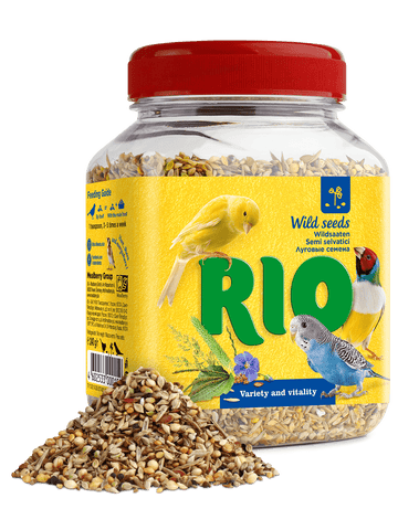 RIO Wild seeds mix. Natural treat for all birds 240gm - مكافأت الطيور - Zue For Pet Supplies Co.