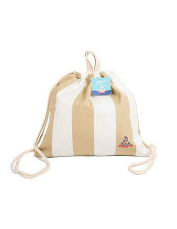 Farm Company Sailing Pet Collection Woman Backpack Made in Italy white/beige 28X32cm - اكسسوارات الكلاب - Zue For Pet Supplies Co.