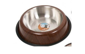 Farm Company WOOD stainless steel anti skid bowl - 22 cm 1,80 L - Zue For Pet Supplies Co.