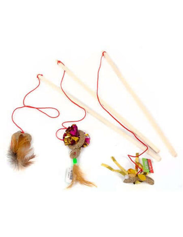 Farm Company cat teasers with catnip and feather - ( per pc. ) - مستلزمات الحيوانات الأليفة - Zue For Pet Supplies Co.