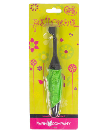 Farm Company Triple Sided Toothbrush Rubber Soft Grip - مستلزمات النظافة والعناية والرعاية - Zue For Pet Supplies Co.