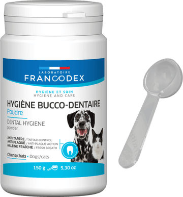 Francodex Powder Toothpaste Dog/Cat 70g - مستلزمات النظافة والعناية والرعاية - Zue For Pet Supplies Co.