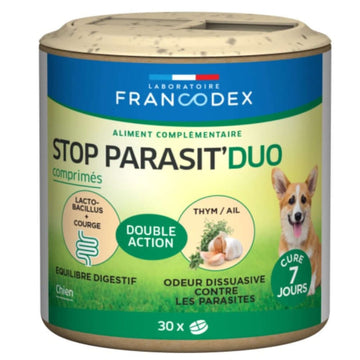 Francodex Stop Parasit' Duo Small Dog 30Tab - مستلزمات النظافة والعناية والرعاية - Zue For Pet Supplies Co.