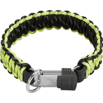 Herm Sprenger PARACORD Collar - reflecting, yellow, 55 cm / 22" - طوق للكلاب - Zue For Pet Supplies Co.