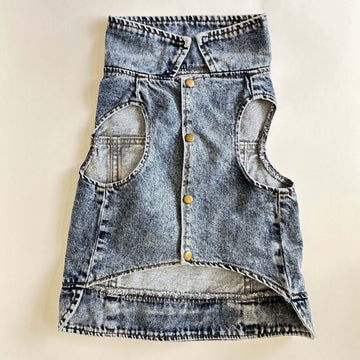 Ziggy Dog Karl Who Jeans Vest Jacket XXL - ملابس للحيوانات الأليفة - Zue For Pet Supplies Co.