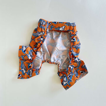 Ziggy Dog Swim Short Orange Shark M - ملابس للحيوانات الأليفة - Zue For Pet Supplies Co.