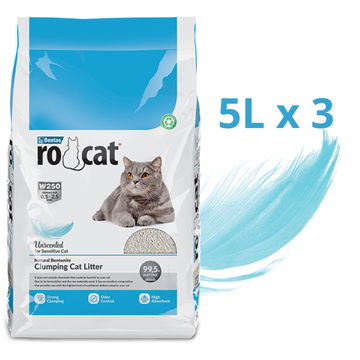 (3PCS) Rocat Unscented Cat Litter 5L