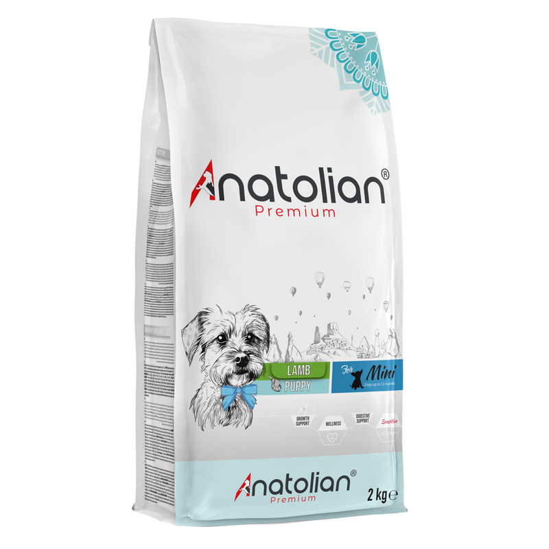 Anatolian - Lamb - Premium Dog Food For Mini Breed Puppies 2 Kg-	طعام الكلاب - Zue For Pet Supplies Co.