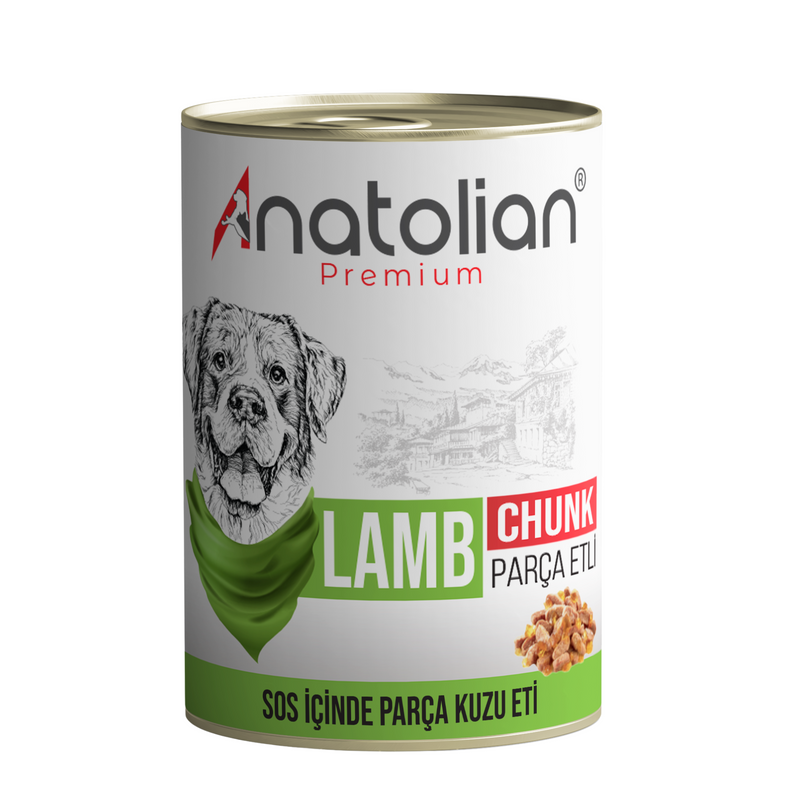 Anatolian - Lamb - Premium Dog Wet Food For Adult Dogs chunk 400 grm-	طعام الكلاب - Zue For Pet Supplies Co.