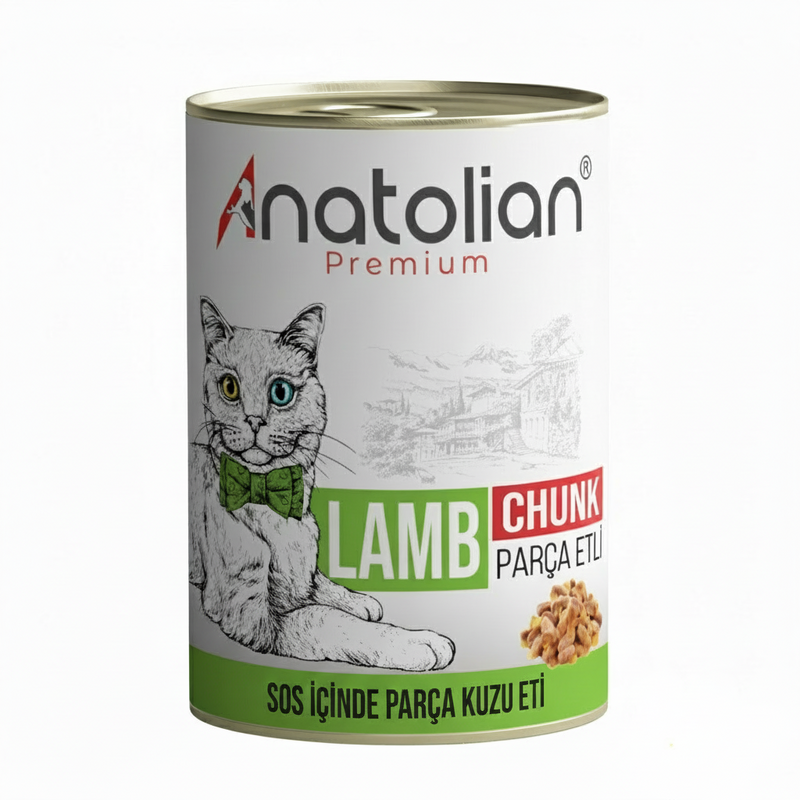 Anatolian - Lamb - Premium Cat Wet Food For Adult Cats chunk 400 grm-طعام القطط - Zue For Pet Supplies Co.