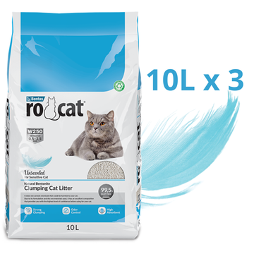 (3PCS) Rocat Unscented Cat Litter 10L