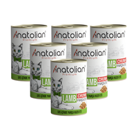 (6PCS) Anatolian Premium With Lamb Cat Wet Food For Adult Cats chunk 400 grm-طعام القطط - Zue For Pet Supplies Co.