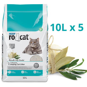 (5PCS) Rocat Marseille Soap Cat Litter 10L
